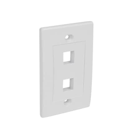 Dynamicfunction StarTech Accessory Dual Outlet RJ45 Universal Wall Plate White Retail DY174948